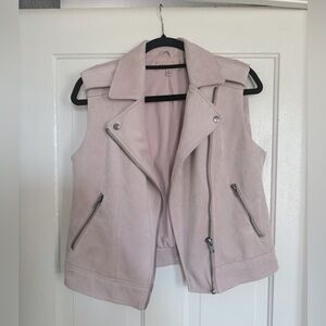Philosophy faux leather vest pastel blush pink. Size M